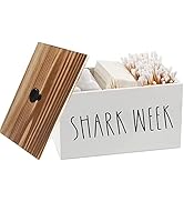 ESEHGS Tampon Holder for Bathroom,Farmhouse Bathroom Organizer,Rustic Wood Bathroom Storage Bin w...