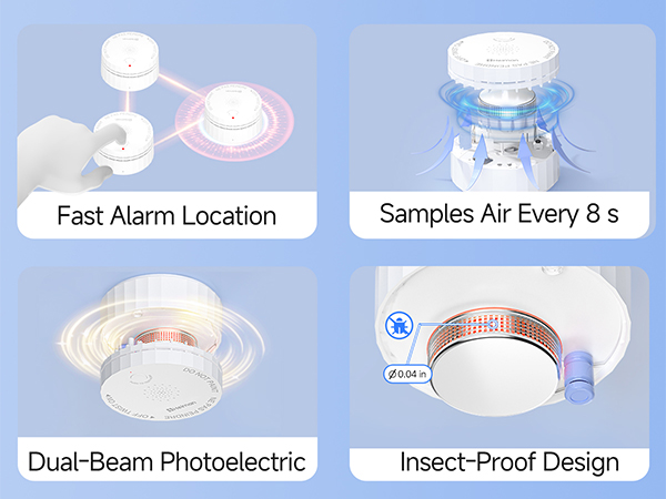 wireless interconnected smoke detector