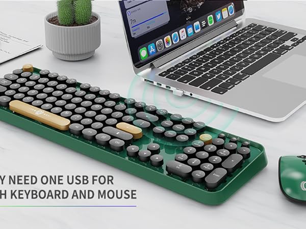 Wireless Keyboard and Mouse Combo