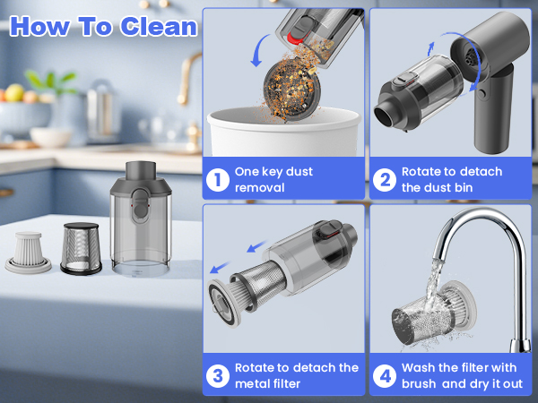 Arify Pro Car Vacuum Portable Cordless