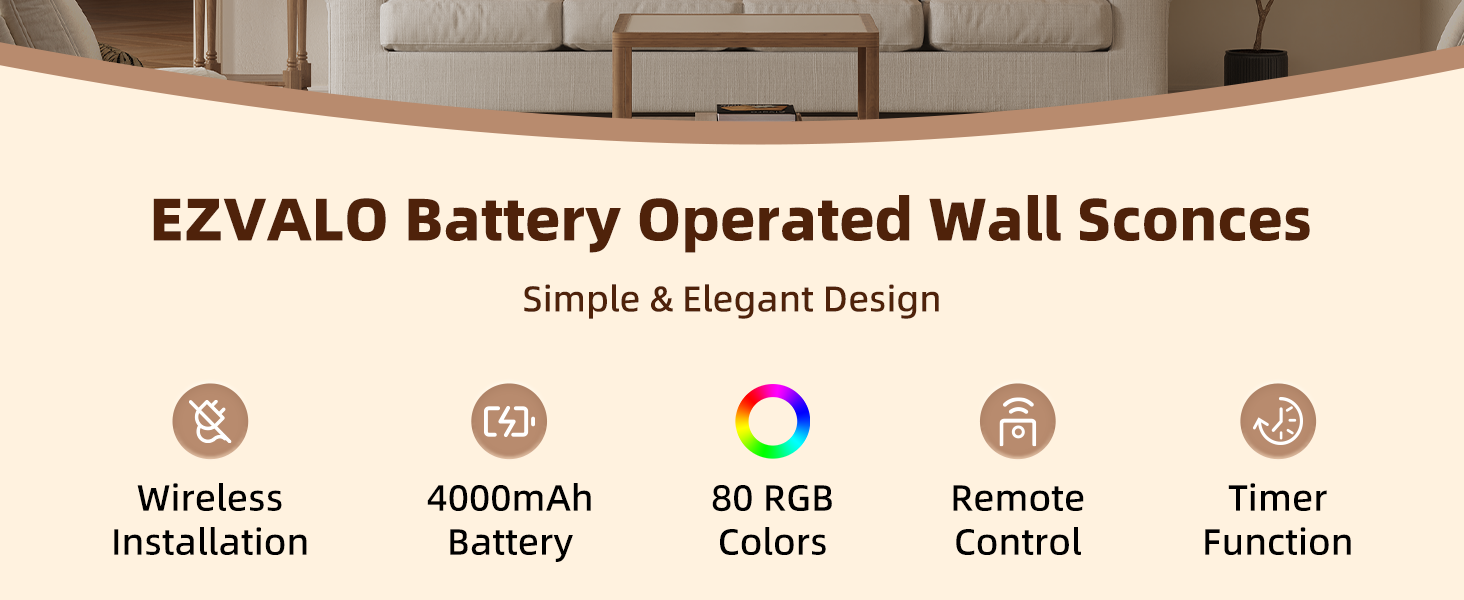 wireless wall sconce