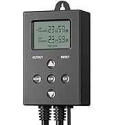 DEWENWILS Repeat Cycle Digital Timer, Interval Timer Outlet, Infinite/Day/Night Cycles, Photocell...