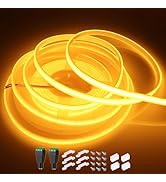 LEDENET COB LED Strip Lights Waterproof IP67 Golden Yellow 2200K DC12V 16.4ft/5m 480LEDs/m Super ...