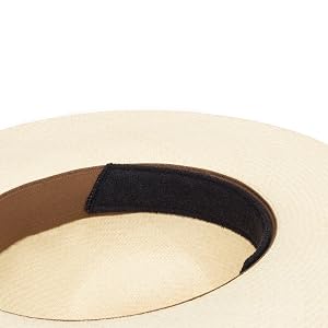 sweatband straw panama sweat stain guard insert size reducer hat