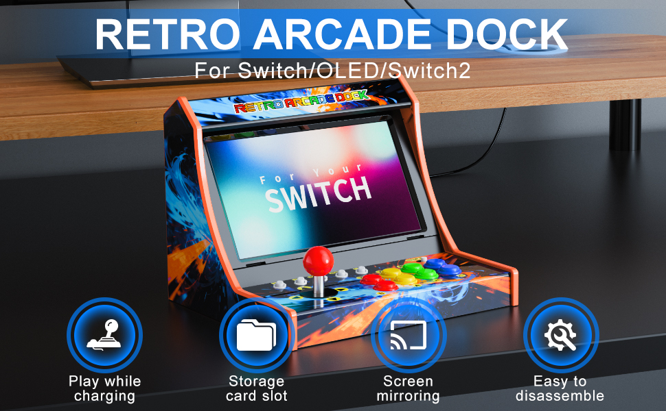 retro arcade stand for switch/ switch oled/ switch 2