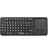Rii K06 Mini Bluetooth Keyboard,Backlit 2.4GHz Wireless Keyboard with IR Learning, Portable Light...