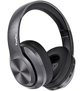 TuneFlux Wireless Bluetooth Headphones Over Ear, 80H Playtime, 3EQ Sound Modes, HiFi Stereo Headp...