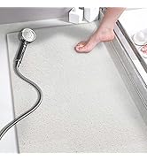 Shower Mats Non Slip, 15.7×36 Inch, Bath Mat for Shower, Loofah Mats for Shower and Bathroom, Qui...