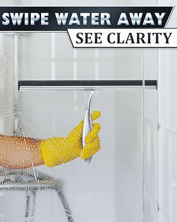 shower door squeegee with hook window cleaner squeegee glass cleaner tool stainless steel squeegee