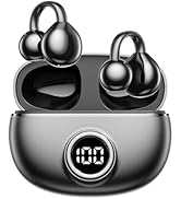 Piluyaa Clip-on Earbuds,Open Ear Earbuds Wireless Bluetooth 5.4, Lightweight Open Ear Headphones ...