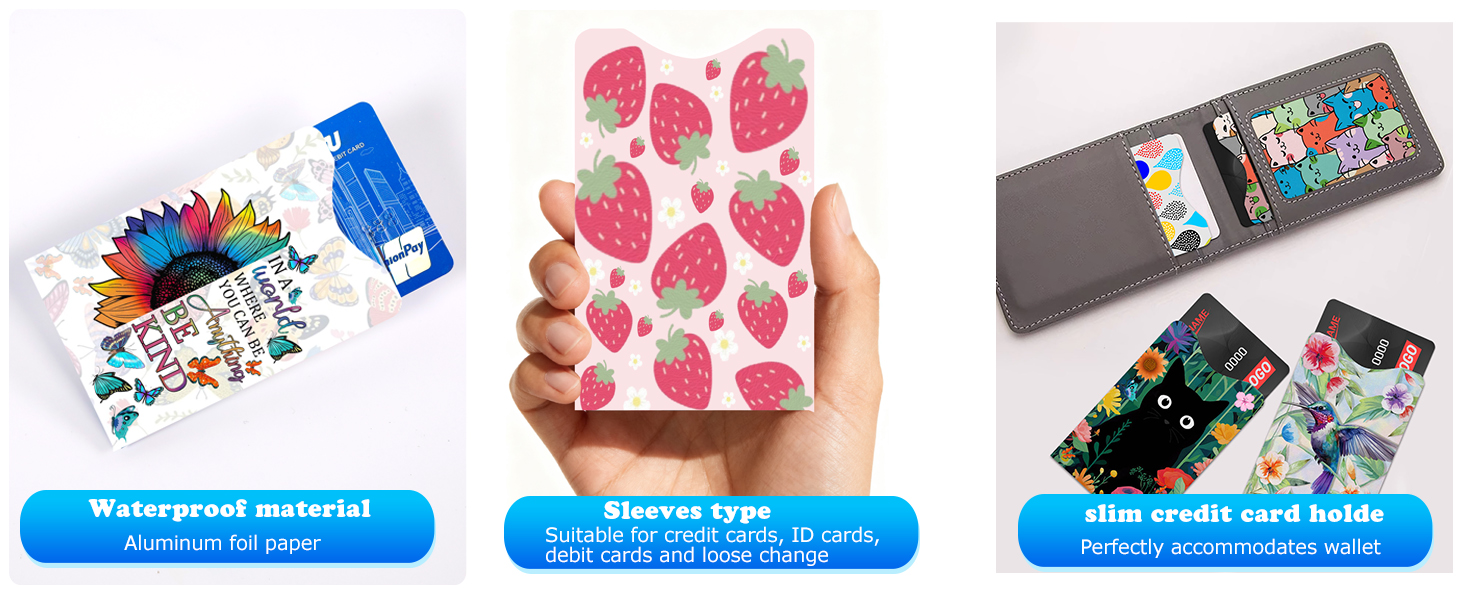 SMOQYKBW 12 PCS RFID Blocking Sleeves
