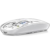Uiosmuph Bluetooth Mouse Wireless, Tri-Mode (BT5.1/5.1+USB), USB C Rechargeable, Quiet Click, Tra...
