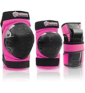 Adult/Kids Knee Pad Elbow Pads Wrist Pads Youth Protective Gear Set for Skateboarding Cycling Ska...