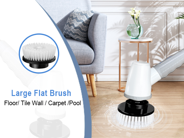 shower cleaning brush with long handle