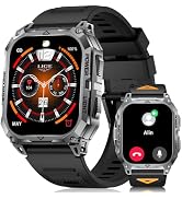 LIMIGE Smart Watch for Men's 1000mAh 2.01" IP68 Sports 24/7 Health Military | Large Touch Screen