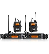 IEM1200 Wireless in Ear Monitor System 2 Channel 2/4 Bodypacks Monitoring with in Earphone Wirele...