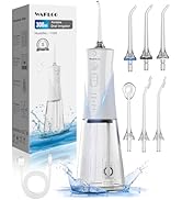 Water Flossers for Teeth - 5 Modes, 6 Flossing Tips, Rechargeable Cordless Portable 300ML Larger ...