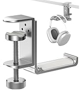 APPHOME Foldable Headphone Stand Hanger Holder, Space-Saving Aluminum Soundbar Stand with Univers...