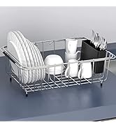 KESOL Large Expandable Over The Sink Dish Drying Rack in Sink with Utensil Holder | 304 Stainless...