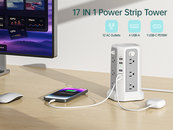 power strip tower