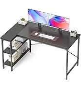 DUMOS 48 Inch L Shaped Desk Corner Computer Gaming Desks Home Office PC Table for Writing Working...
