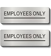 Employees Only Sign – Staff Only Sign – Employee Only Sign – Office Signs – Business Signs – Rest...