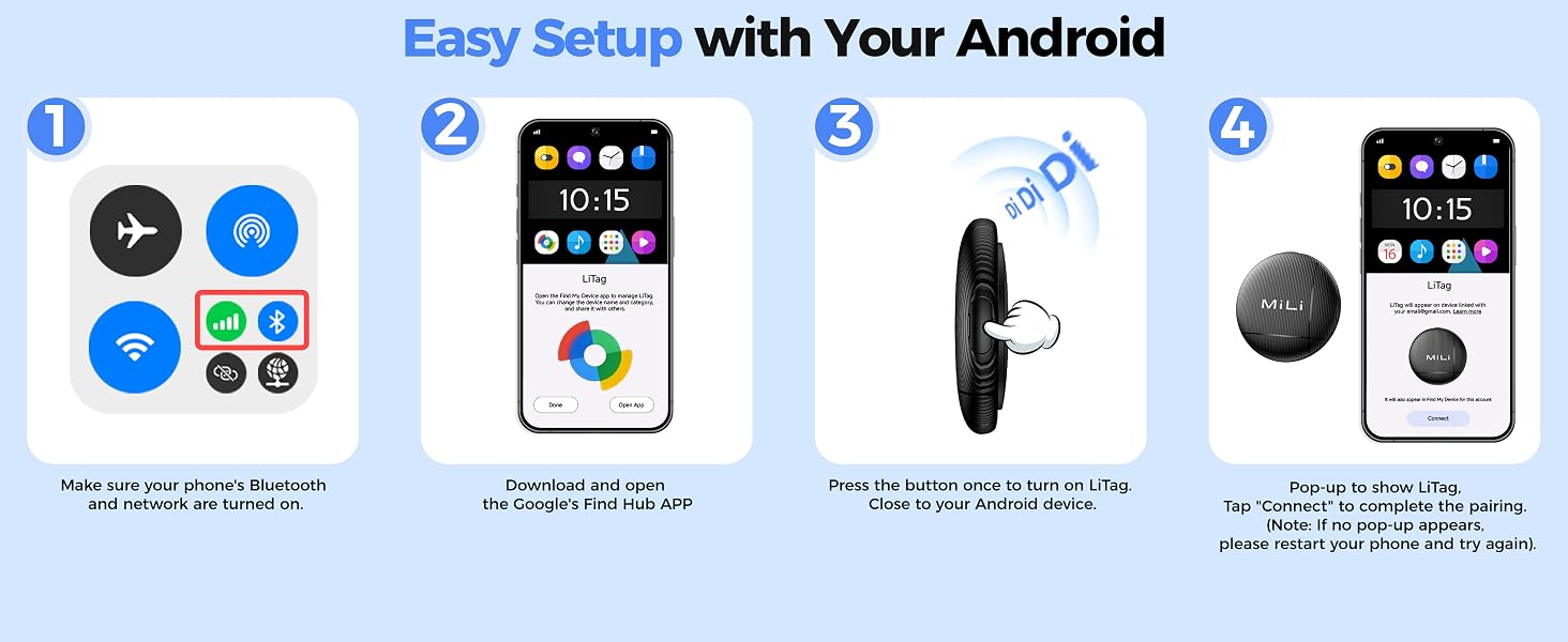 MiLi Air Tracker Tags for iOS and Android