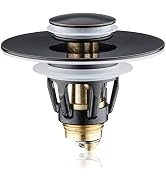 Universal Bathroom Sink Stopper - Bounce Wash Basin Drain Filter, Stainless Steel Pop Up Drain St...