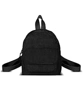 WisePoint Small Backpack Purse, Corduroy Mini Backpack Purse for Women and Girls, Fashion Women B...