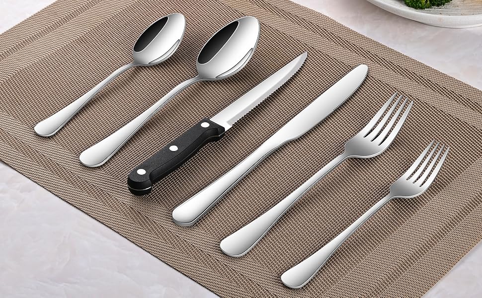 Silverware Sets With Steak Knife