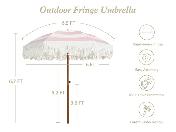 umbrella with fringe