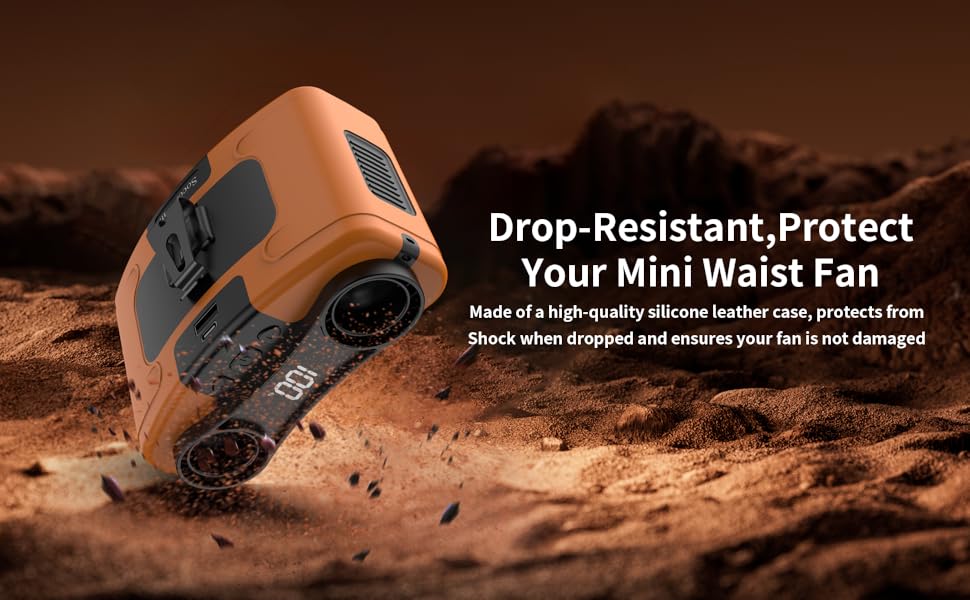 Drop-Resistant,Protect Your Mini Waist Fan