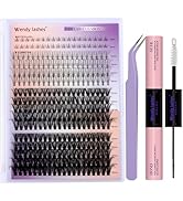 DIY Lash Extension Kit Lash Clusters With Bottom Lashes 20/30/40/50D 12-18mm Multi-types Individu...