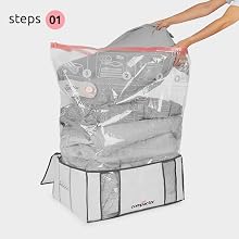 Folding items to fit the cube storage organizer