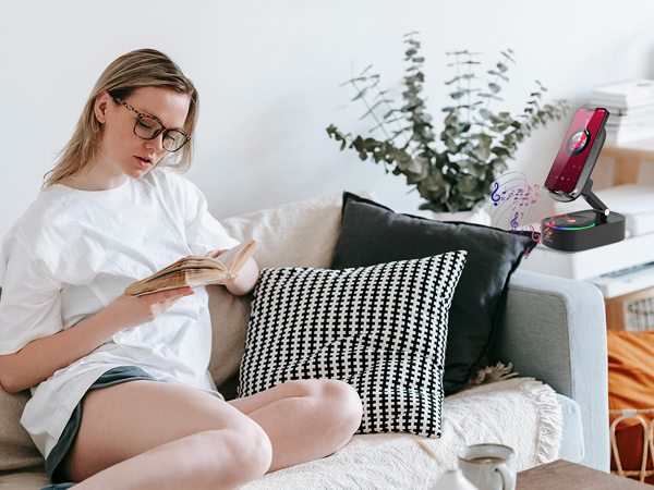 Bluetooth Speaker with Phone Stand