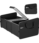 Sposuit Car Storage Trunk Organizer - Collapsible Trunk Organizer with Cooler for Grocery Cargo, ...