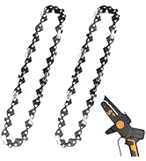 2 Pack 5 Inch Chainsaw Chain Low Kickback 5 Inch Chain Saw Chain Fit For WORX WG324, FASTCRAFT 20...