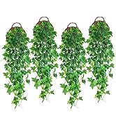 RECUTMS 1 Fake Vines 4pcs Artificial Ivy Hanging Plant Fake Silk Leaves Greenery Garland Vines fo...