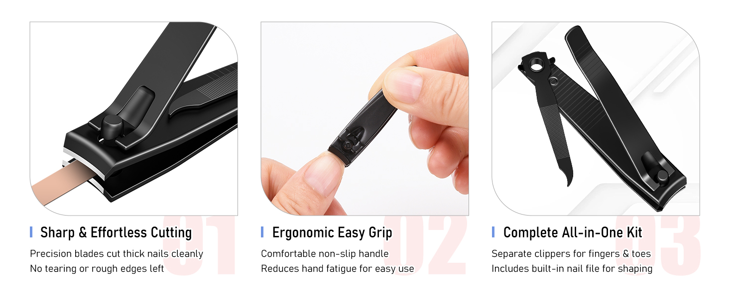 Sharp, Effortless Cutting, Ergonomic Easy Grip