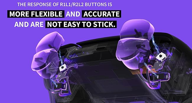 eXtremeRate Strong Version Whole Clicky Kit V2 for PS5 Controller BDM-040 050 Shoulder Face Buttons