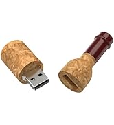 64GB USB 3.0 Flash Drive TATMOHIK Walnut Wood Memory Stick 64 GB Cute Novelty USB Drive Bottle Zi...