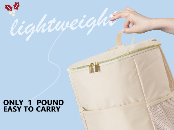 Insulated Cooler Backpack Outdoor - Leak Proof Backpack Cooler 30 Cans, Waterproof Lightweight