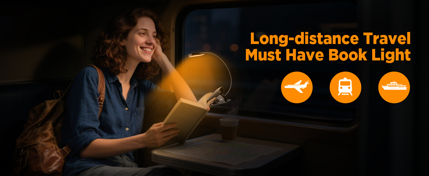 Long Flight Must Have Book Light,portable travel light