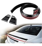 Spoilers for Cars,4.9 Ft Reflective Carbon Fiber Spoiler Rear Spoiler Wing for Car Decorations,Un...