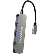 MEANHIGH USB Hub 4-Port USB Hub for Laptop USB 3.0, USB 2.0 Multiple USB Splitter USB Port Expand...