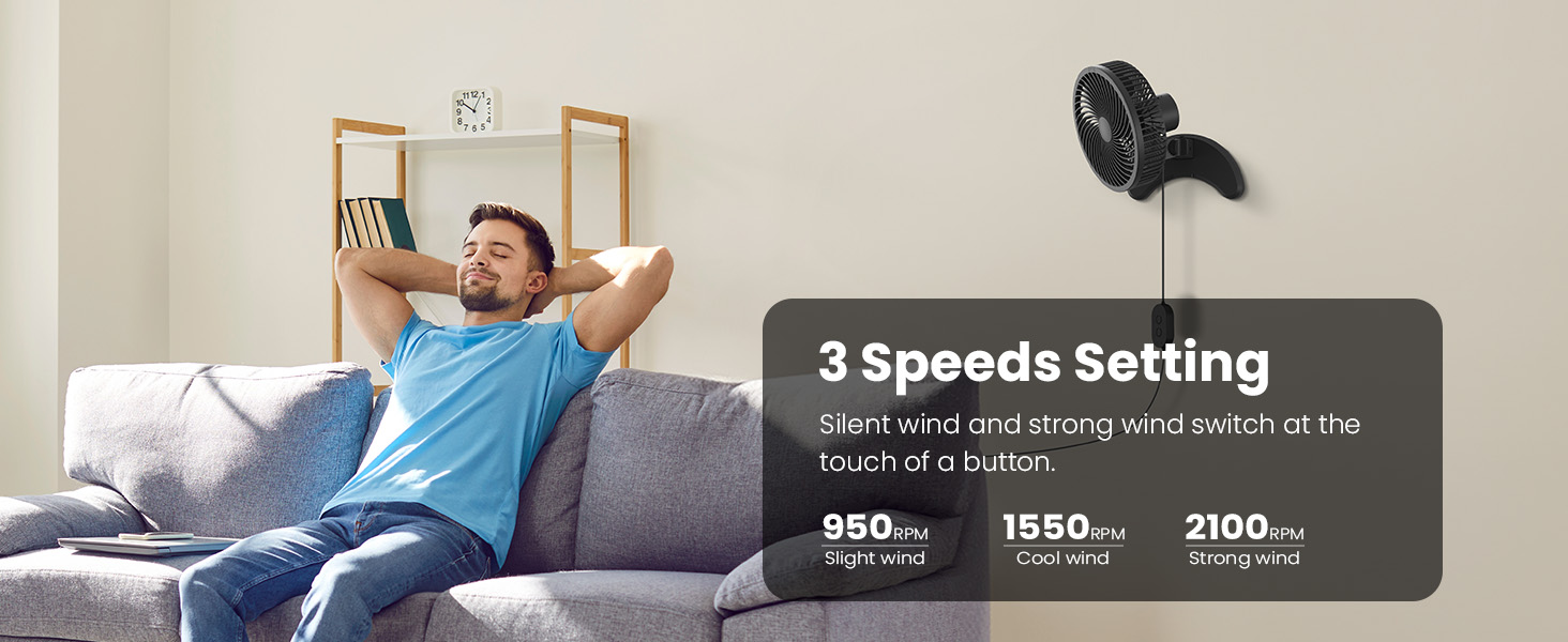 8 Inch Wall-mount Fan