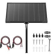 Voltset 20W 12V Solar Battery Charger &amp; Maintainer with Built-in MPPT Charge Controller, Tubular ...