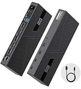 Minthouz DisplayLink Docking Station, 2 PD Triple Display 4K@60Hz for 3 Monitors, Thunderbolt 4/3...