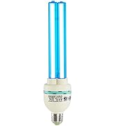 36 Watts UVC Light Bulb, UV Lamp for Basement/Storehouse/Car, E26 110V CTUV-36 (Ozone Free)