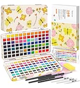 Taotree Watercolor Paint Set 168 Colors, Art Supplies Watercolors Kit Travel Water Colors with 3 ...